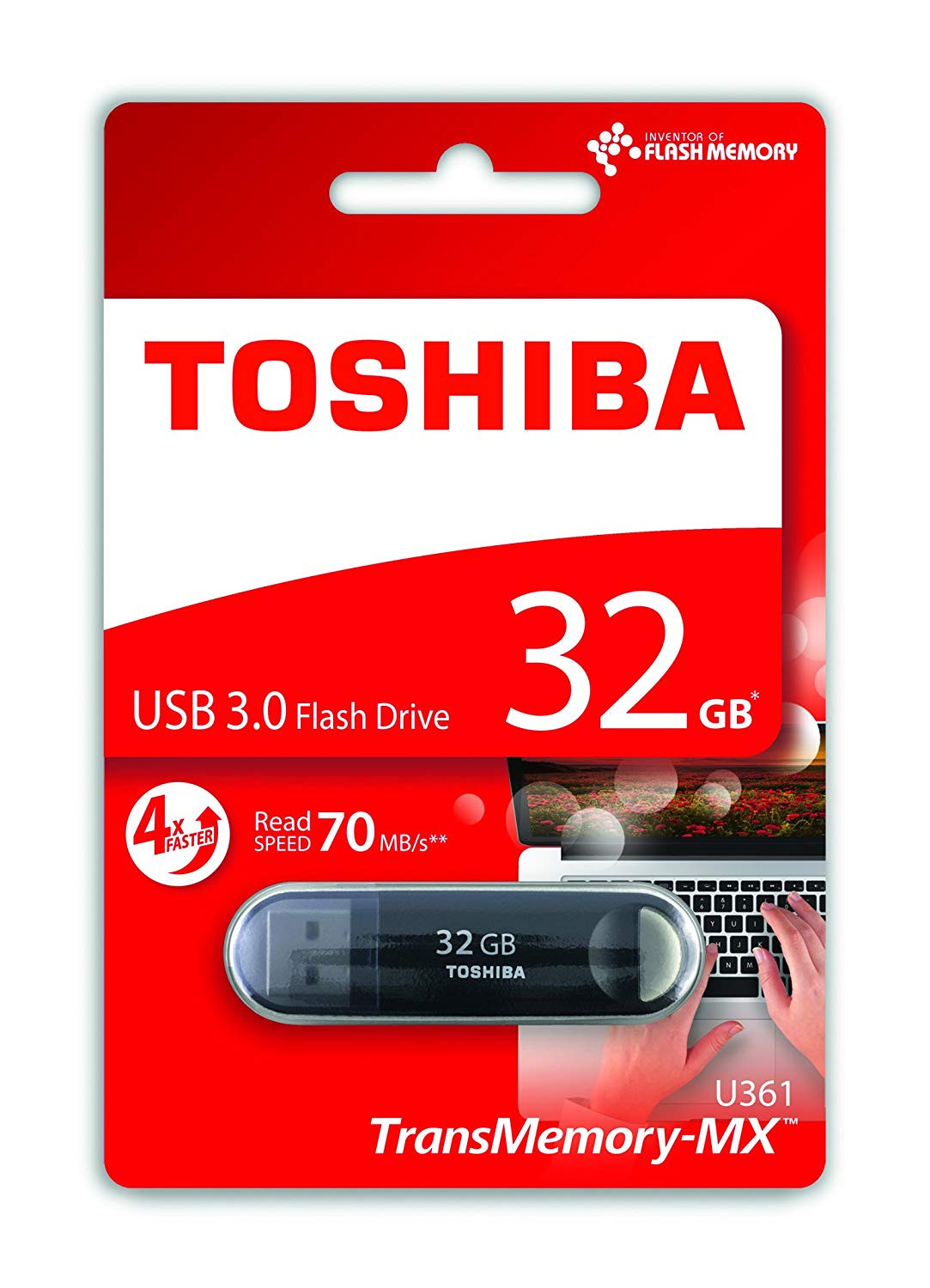 Toshiba 32GB Memory USB 3.0 Flash Drive Black Special Offer