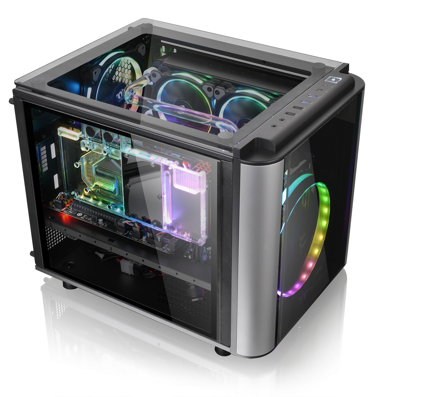 Thermaltake Thermaltake Level 20 VT Cube Case, mATX, mITX, Black, USB 3
