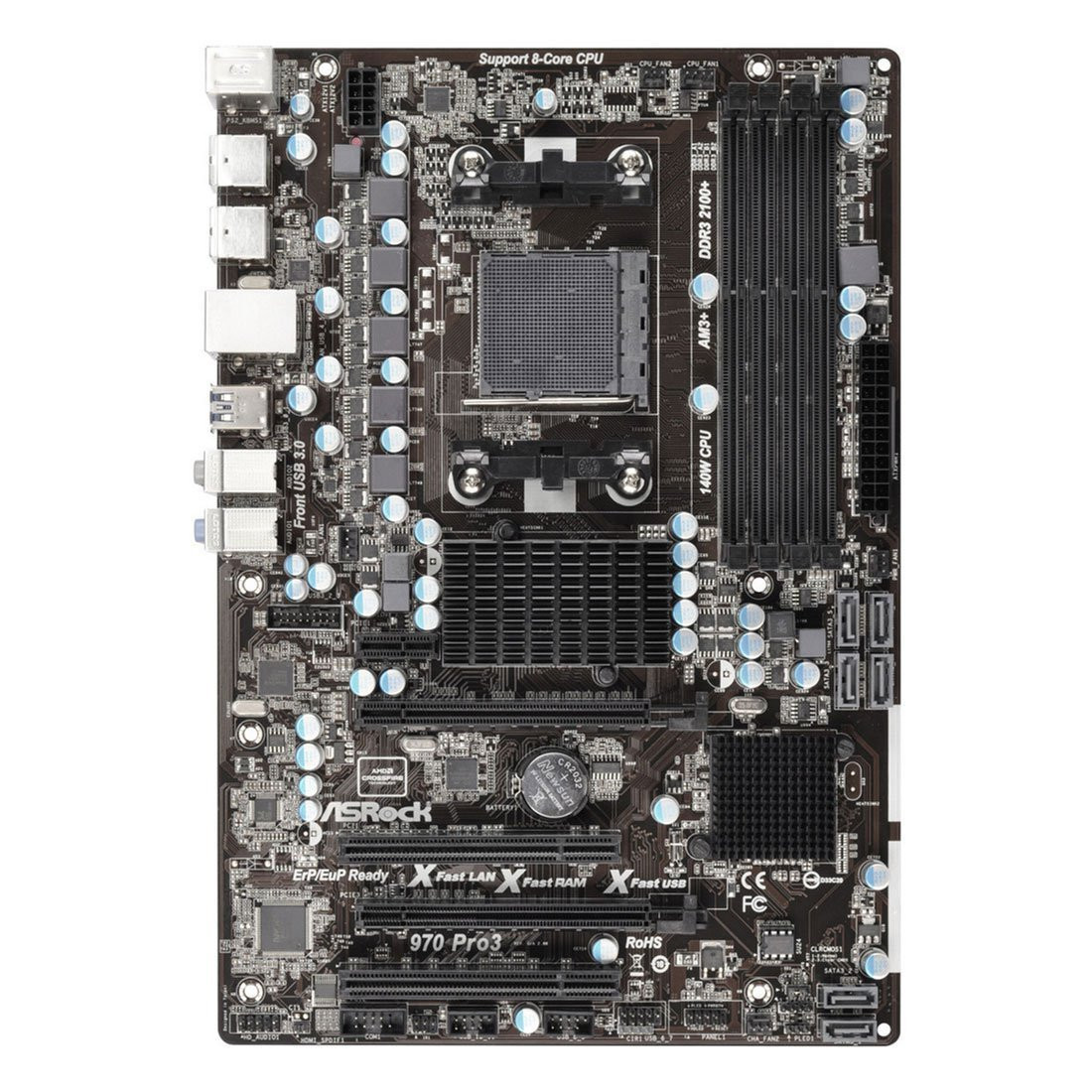 ASROCK AMD Motherboard AM3+ DDR3 AMD 970/SB950 ATX Raid Falcon Computers