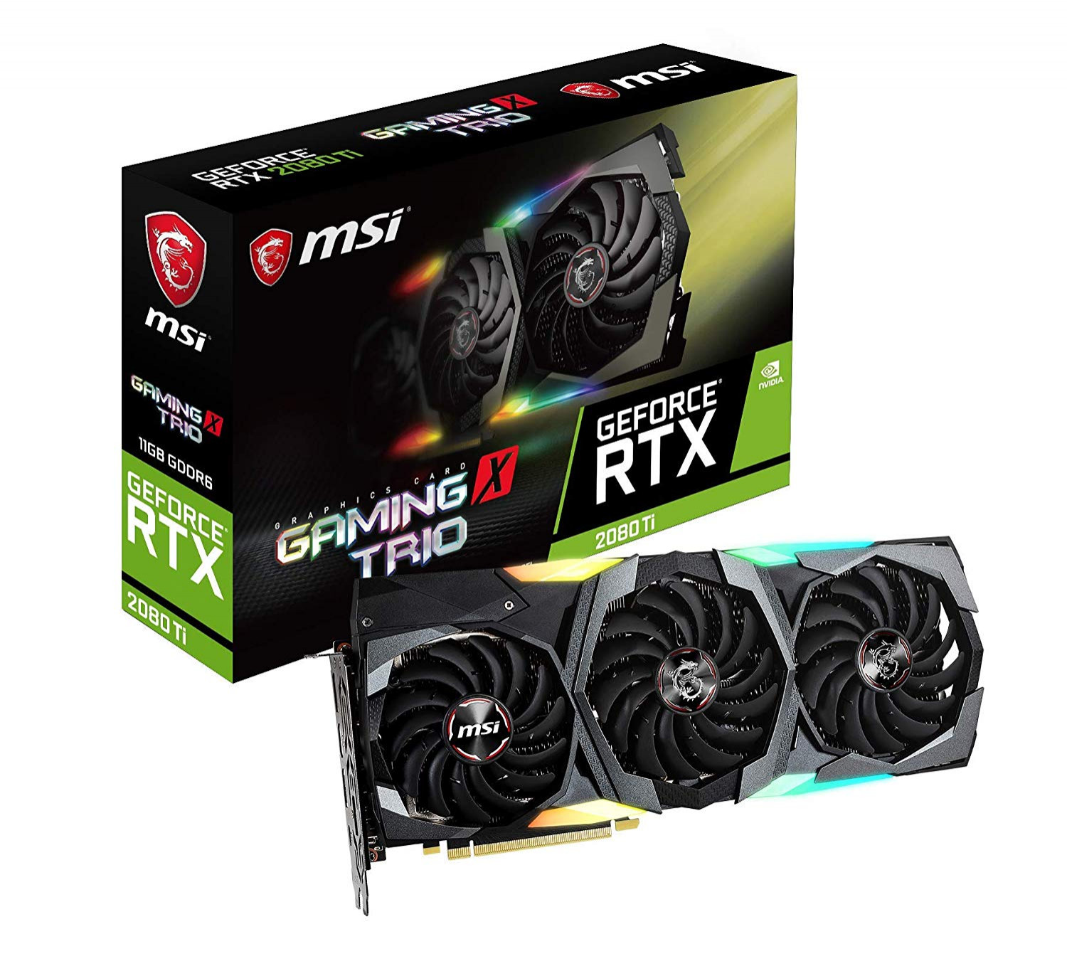 MSI NVIDIA GeForce RTX 2080 Ti 11GB Gaming X TRIO Graphics Card - Buy any RTX 20XX card and get ...