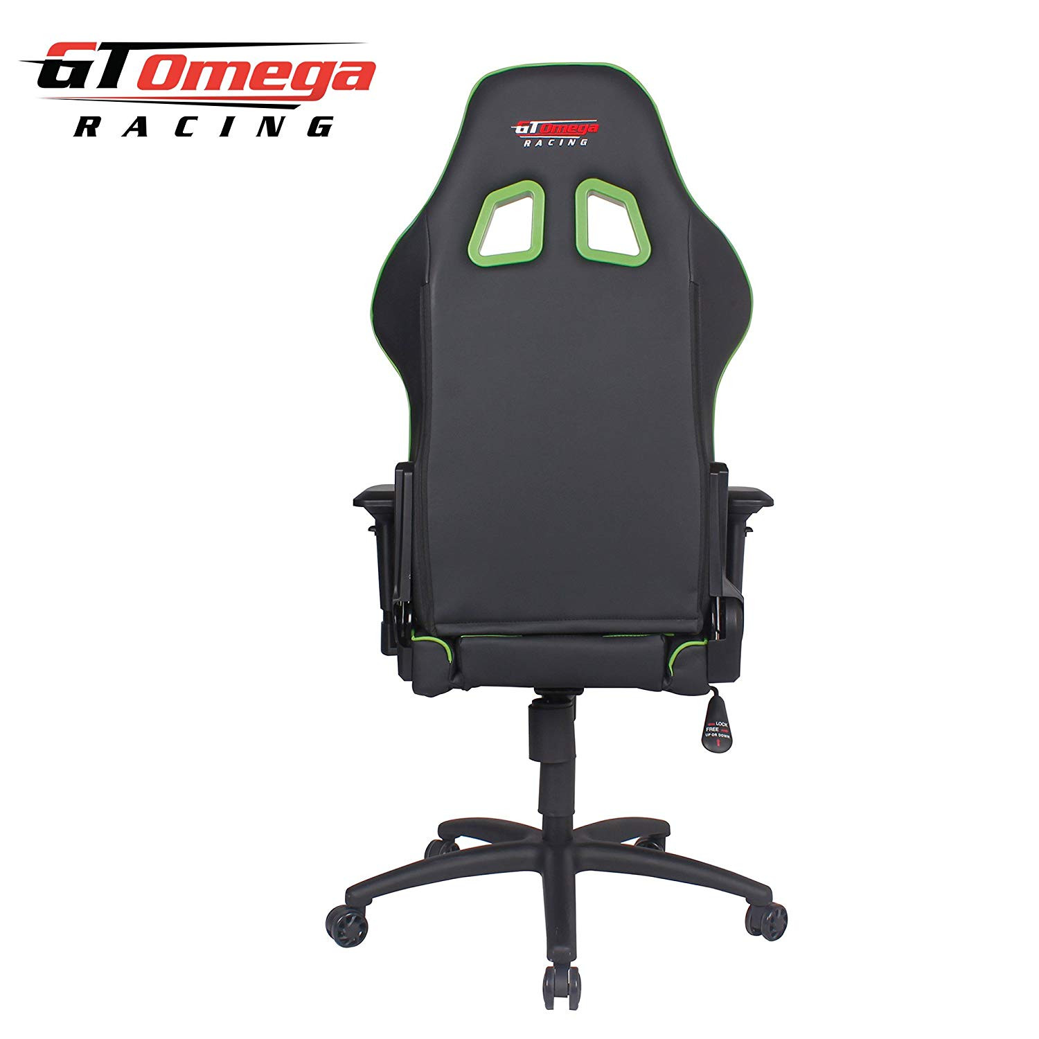 Gt Omega GT Omega PRO Racing Office Chair Black/Green Next Leather