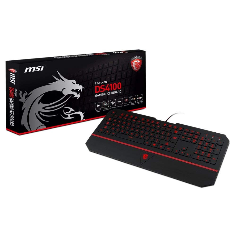 MSI MSI Gaming Keyboard 7 Colours Backlit - INTERCEPTOR | Falcon Computers