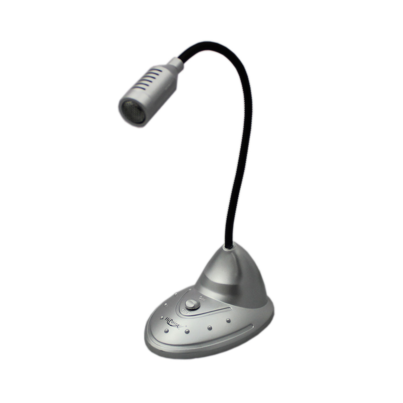 Hi Point Desktop Microphone Mic For PC Computer Laptop Black & Silver 3