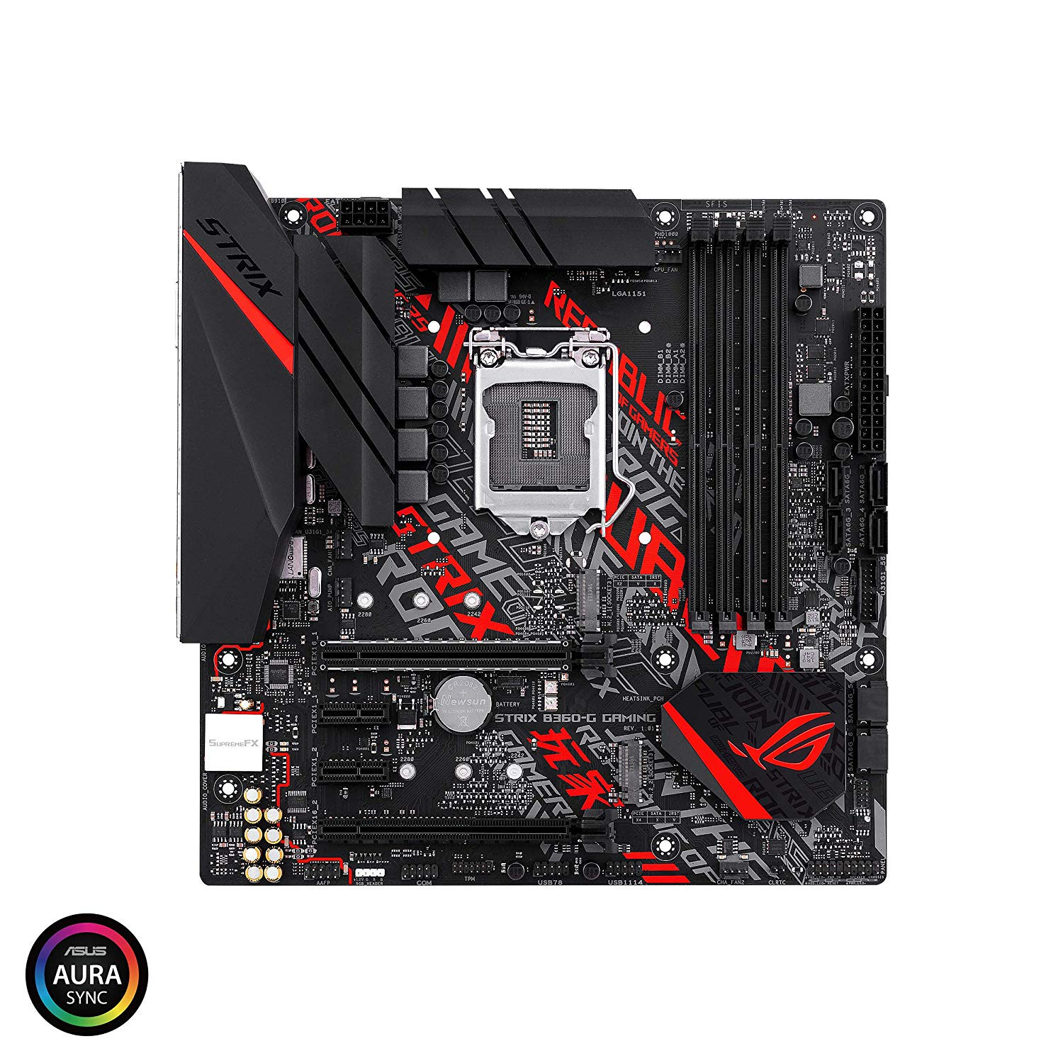 ASUS Gaming Intel Micro ATX Motherboard with Pre-Mounted (I/O Shield