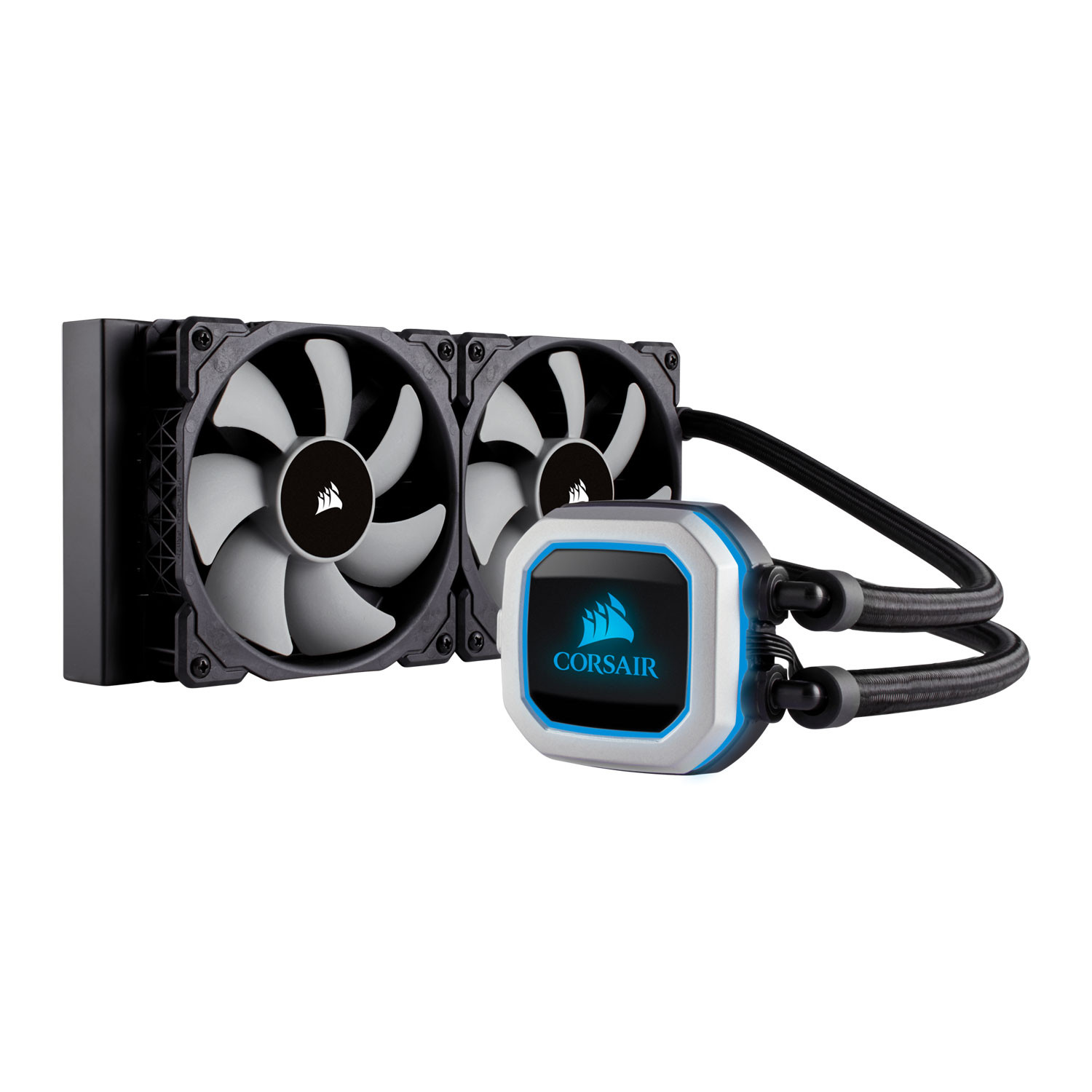 Corsair H100i PRO 240mm RGB AIO Intel/AMD CPU Water Cooler Falcon