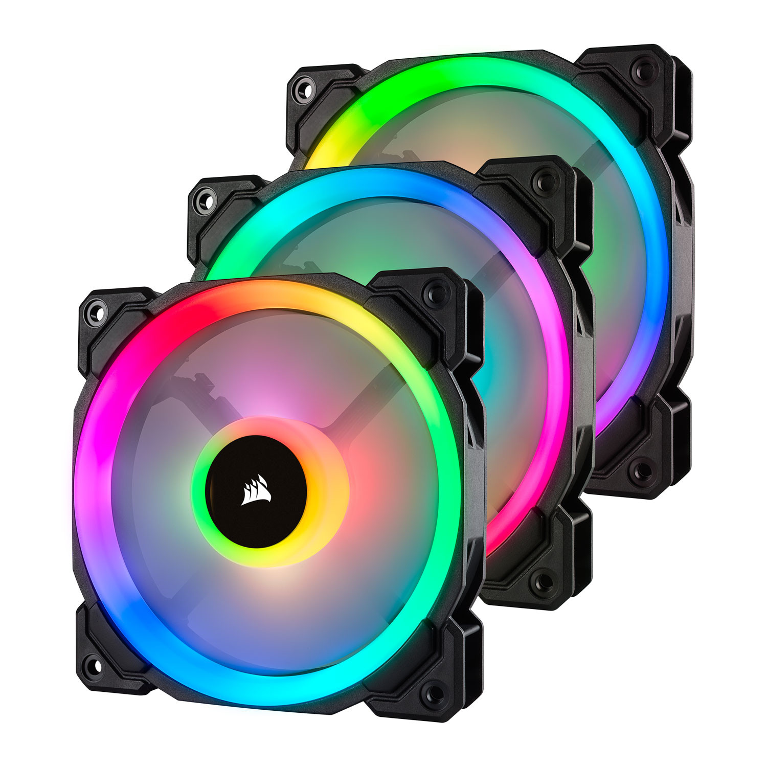 Corsair LL120 12cm PWM RGB Case Fan, 16 LED RGB Dual Light Loop