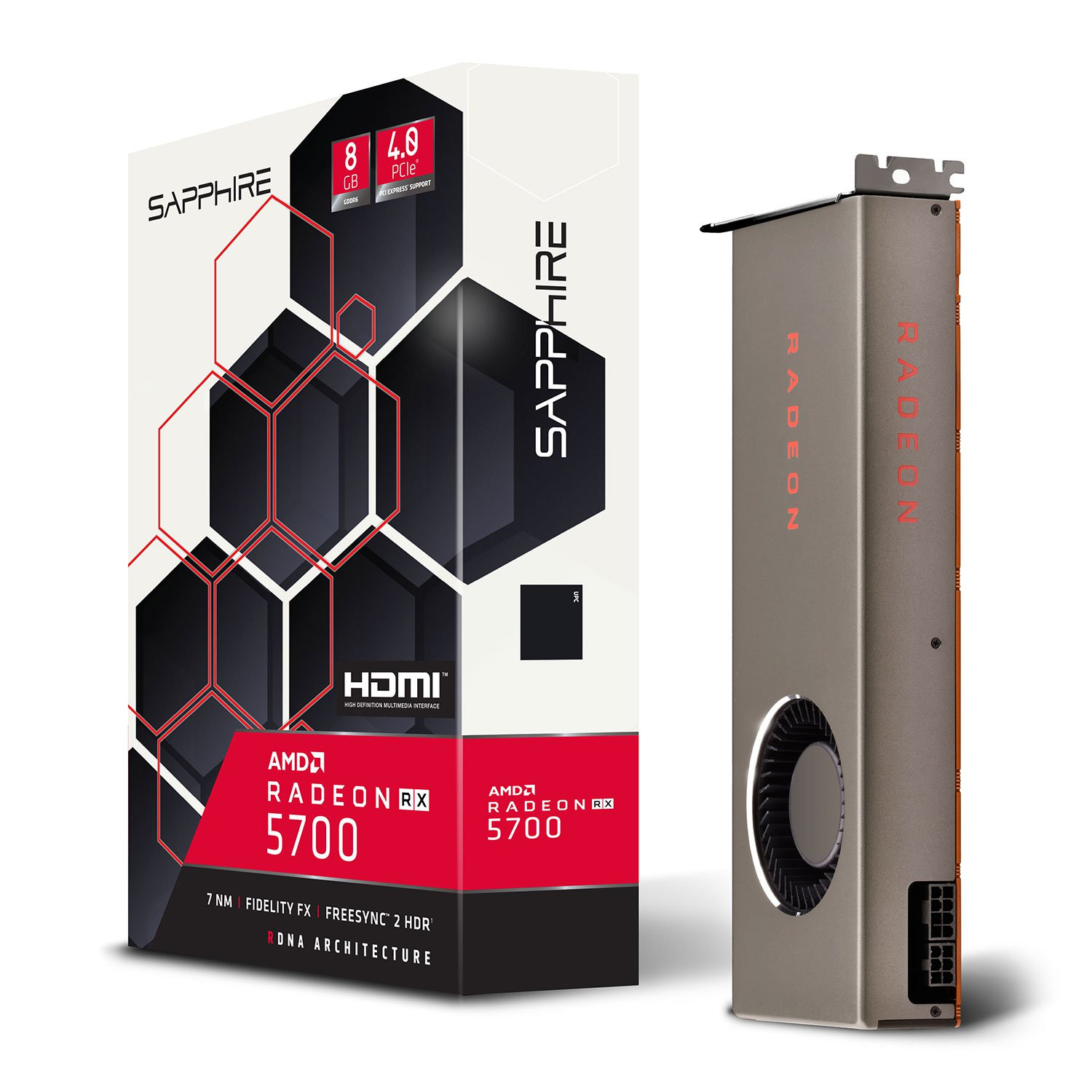 Sapphire AMD Radeon RX 5700 8GB GDDR6 RDNA PCIe 4.0 Graphics Card ...