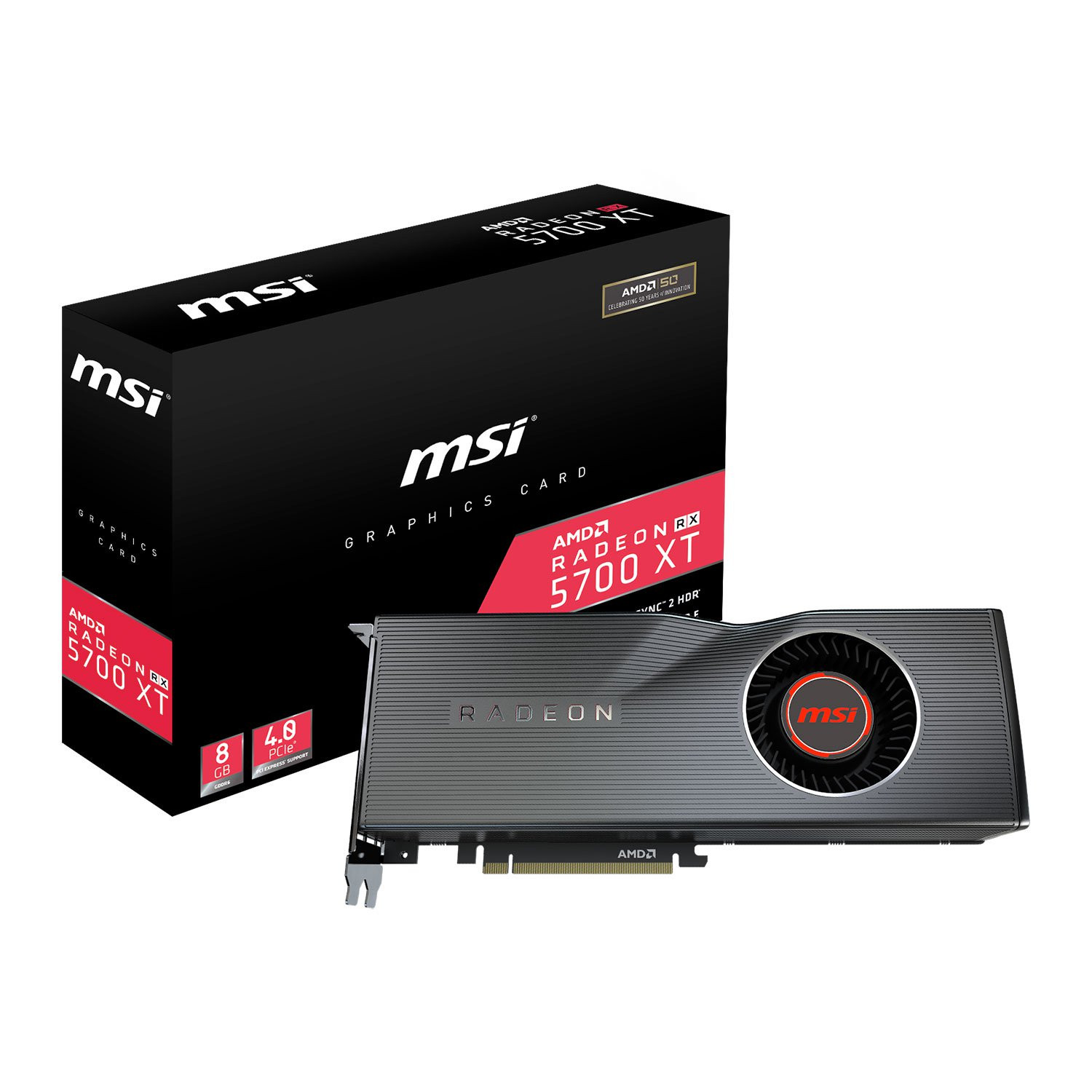 MSI RADEON RX 5700 XT 8G AMD Radeon RX 5700 XT 8GB GDDR6 ...
