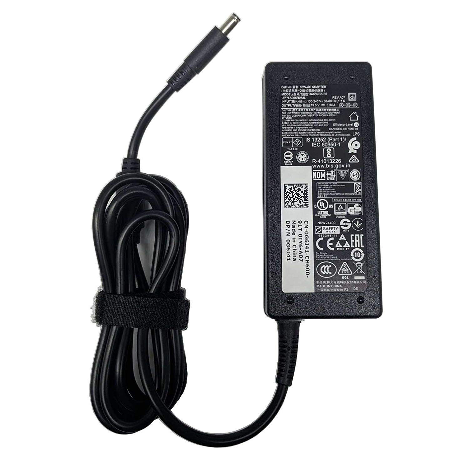 Dell Dell AC Adapter 19.5V 3.34A 65W 4.5mm X 3.0mm Falcon Computers