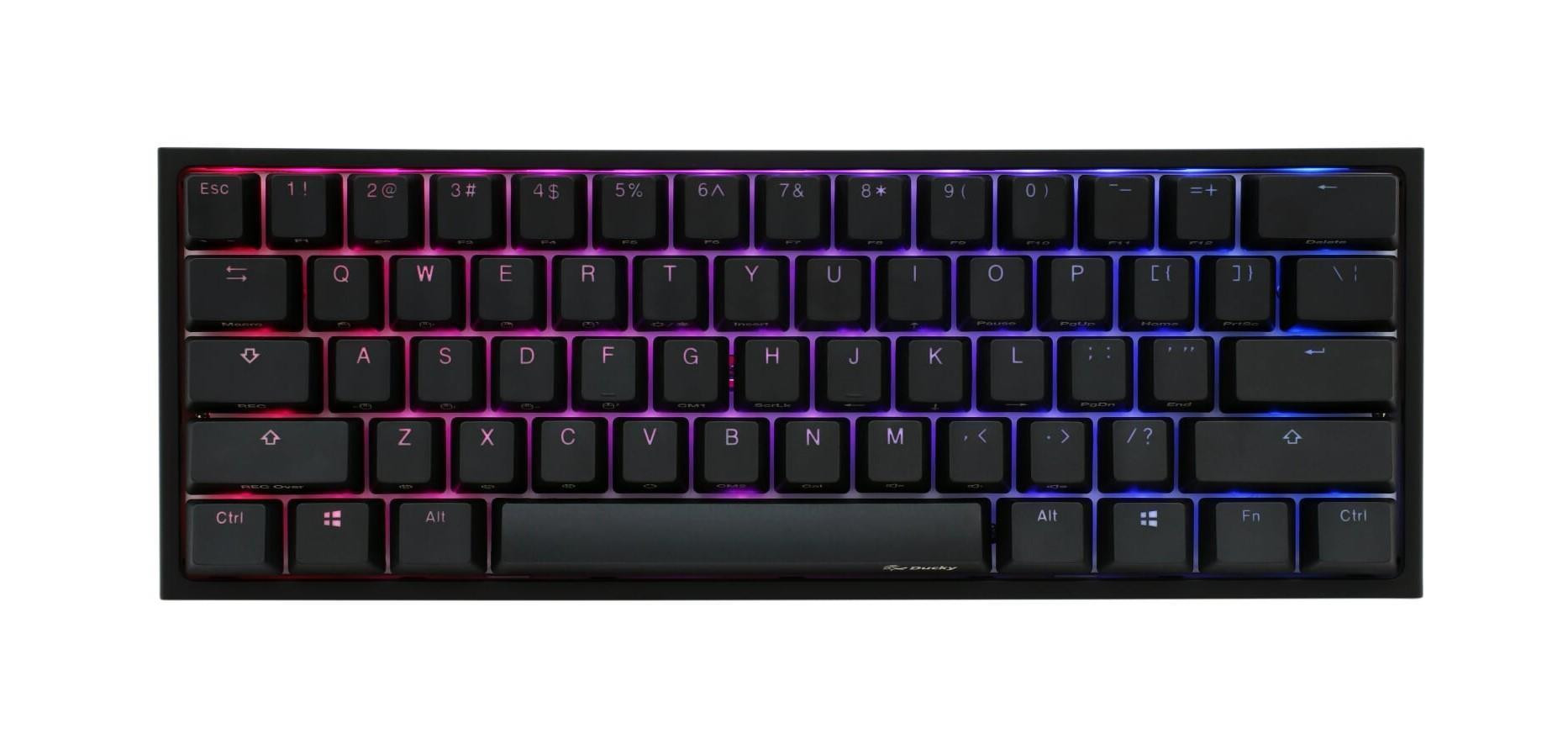 Ducky One2 Mini 60 RGB USB Mechanical Gaming Keyboard Brown Cherry MX