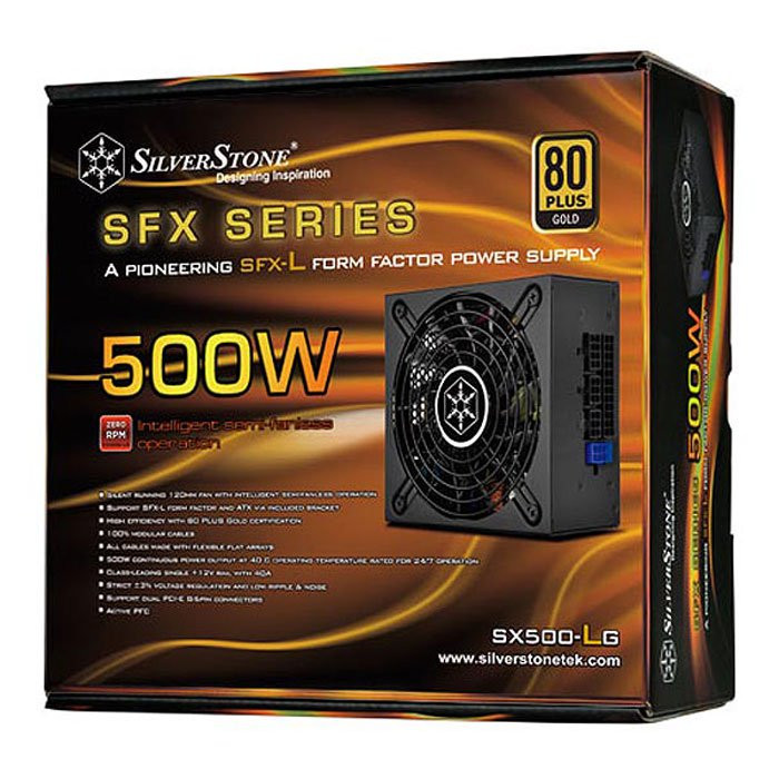 Silver Stone SilverStone 500W 80 Plus Gold Efficient SFXL Power Supply