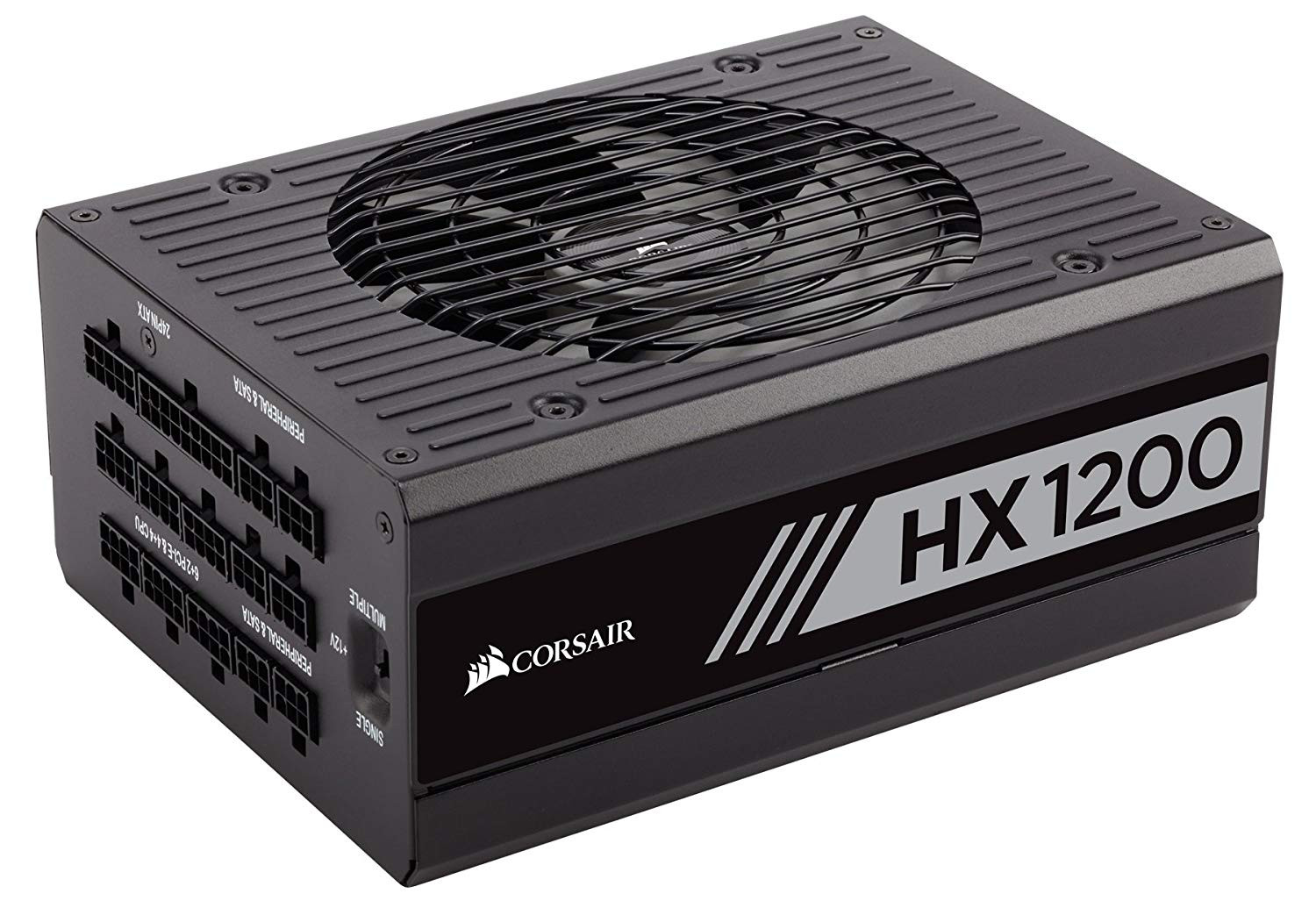 Corsair HX1200 1200 W 80+ Platinum Fully Modular Power Supply Unit Black Falcon Computers