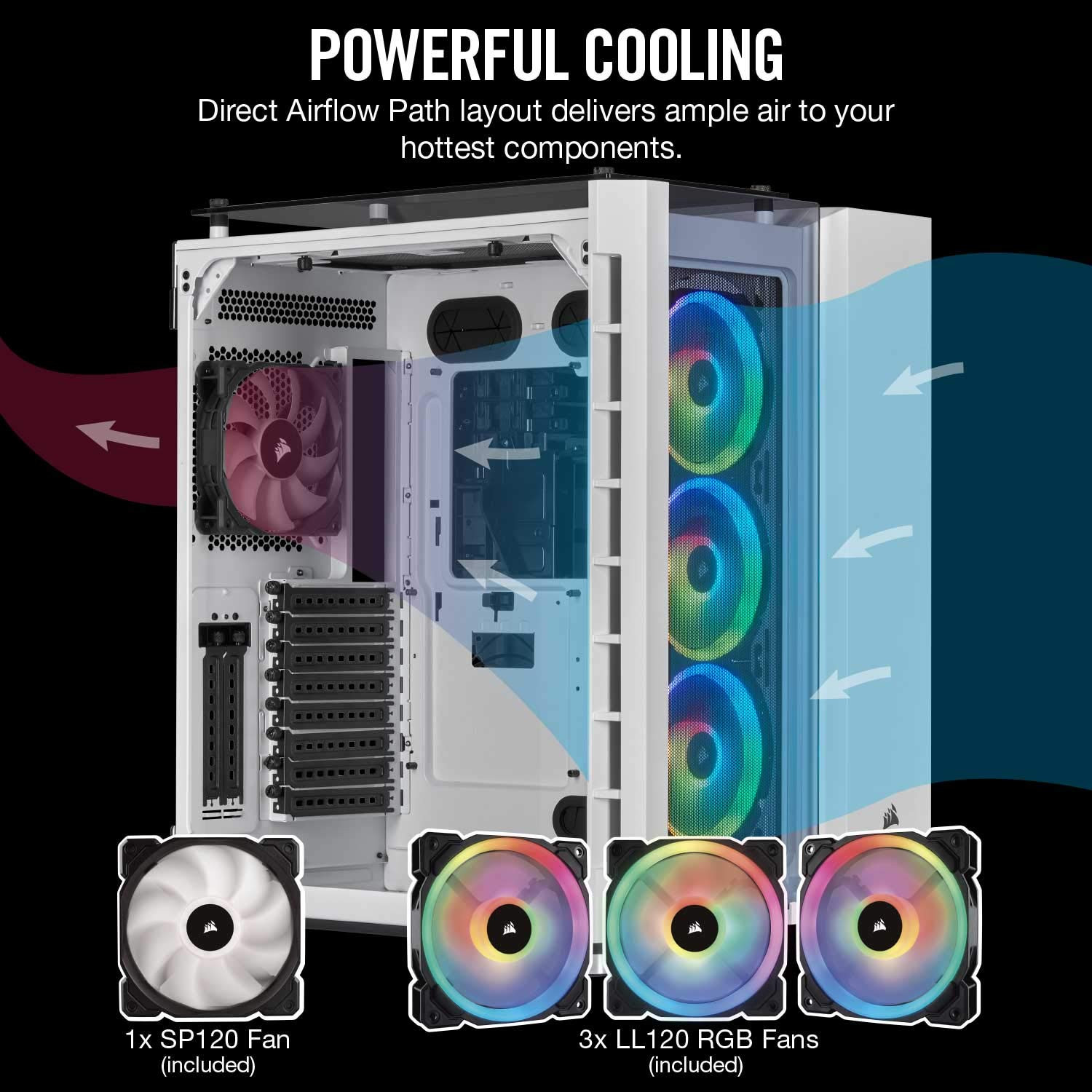 Corsair CC-9011169-WW Crystal Series 680X RGB High Airflow ...