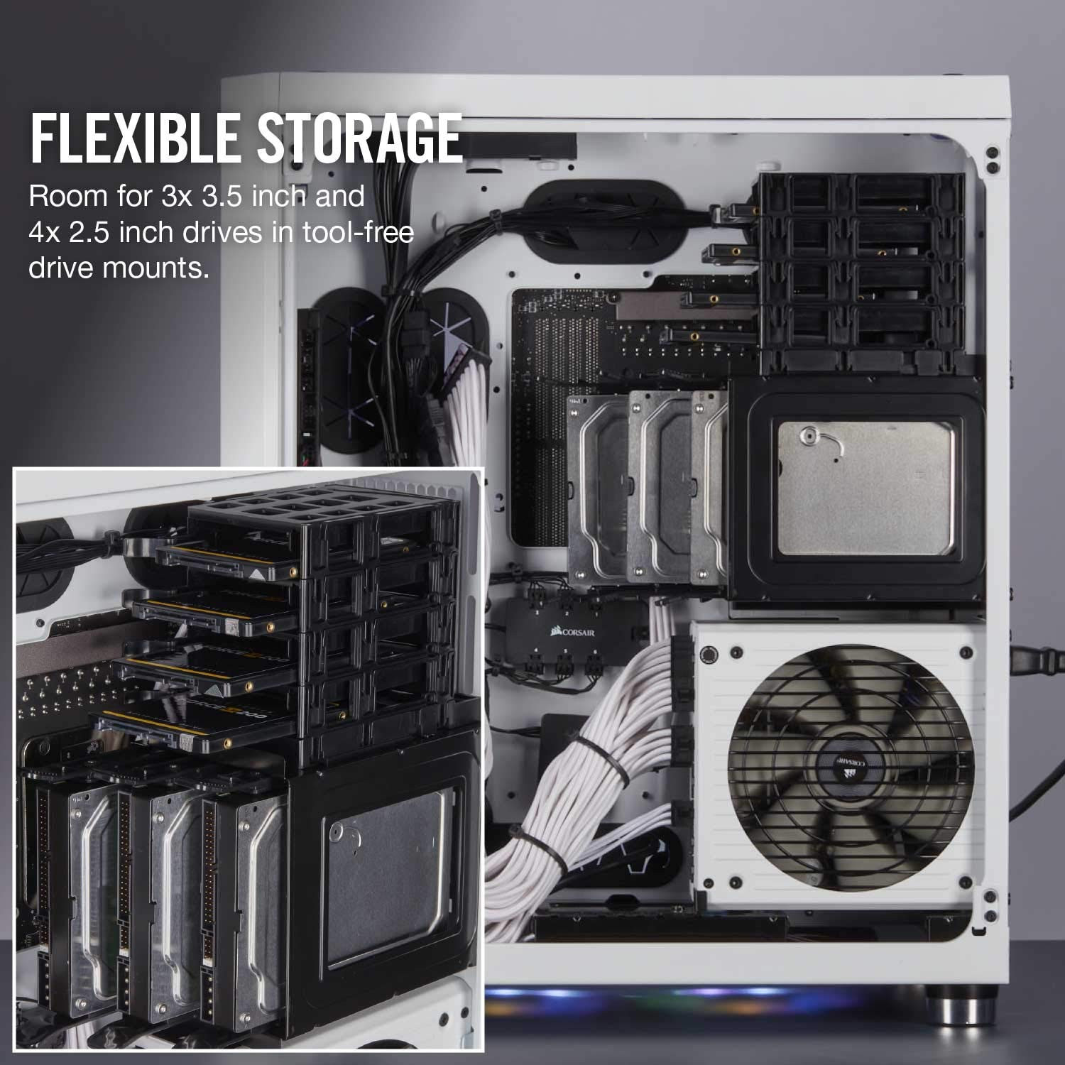 Corsair Crystal Series 680X RGB High Airflow Tempered Glass ATX Smart ...