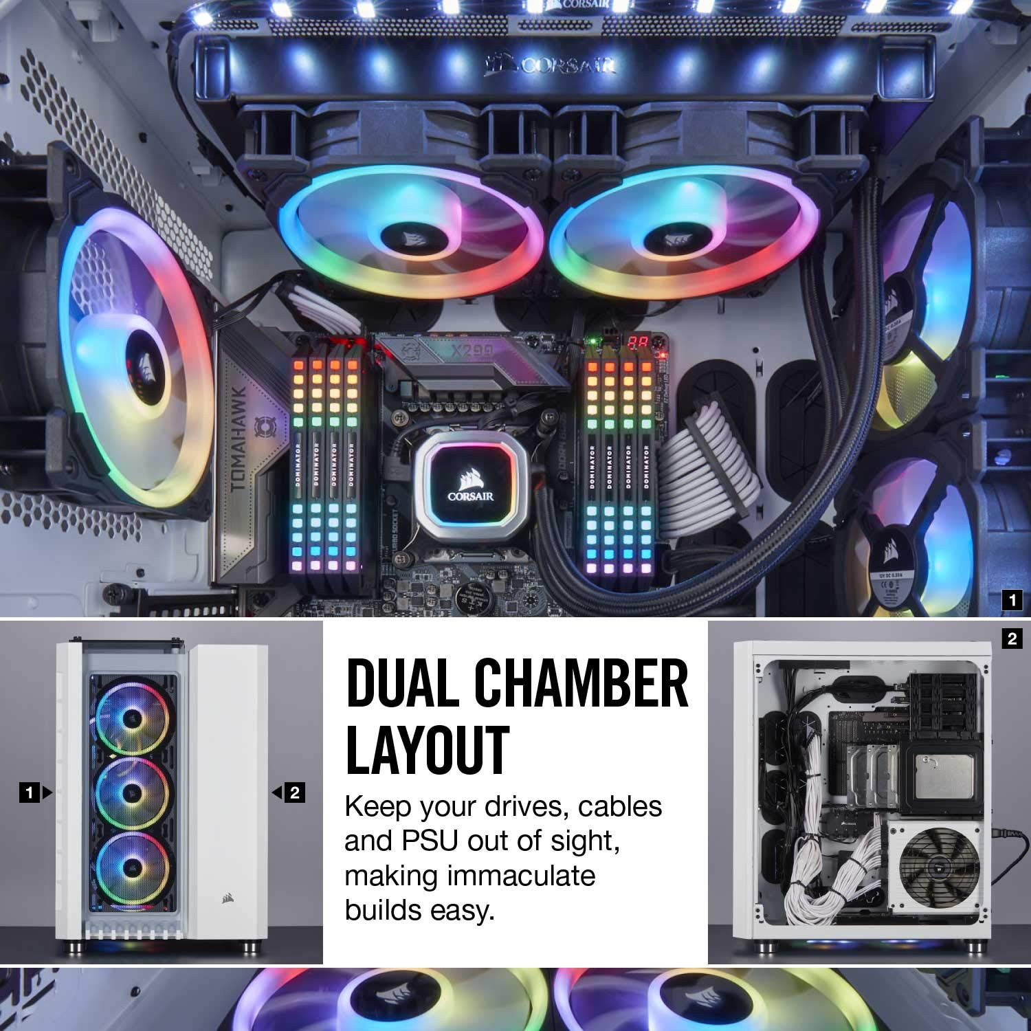 Corsair Crystal Series 680X RGB High Airflow Tempered Glass ATX Smart
