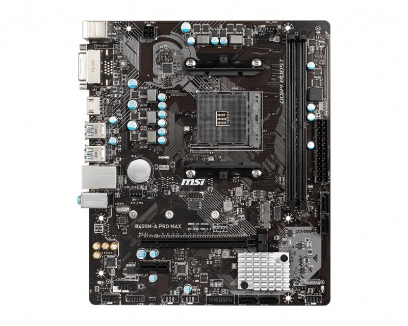 MSI B450M -A PRO MAX (Socket AM4) RYZEN DDR4 Micro ATX ...