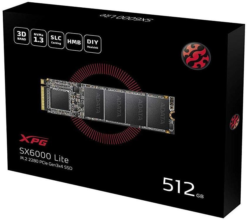 XPG 512GB XPG SX6000 M.2 NVMe SSD, M.2 2280, PCIe, 3D NAND, Up To ...