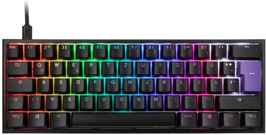 Ducky DKON1861STRUKPDAZT1 One2 Mini 60 RGB USB Mechanical Gaming