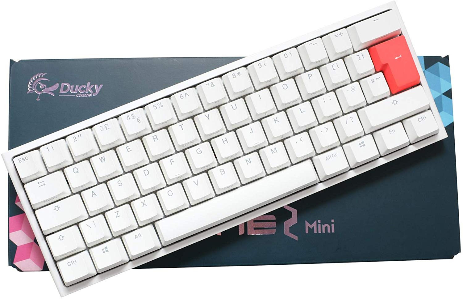 Ducky DKON1861STCUKPDWWT1 One2 Mini 60 RGB USB Mechanical Gaming