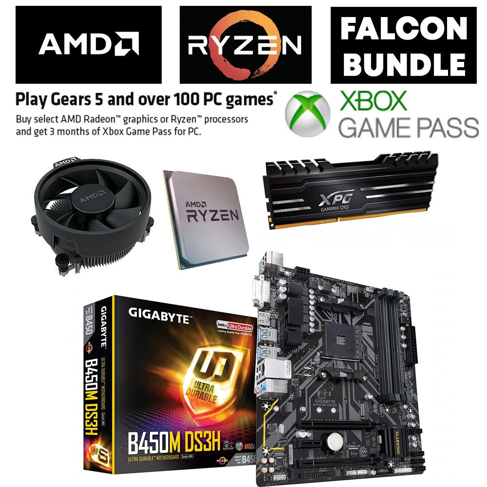 Falcon AMD Ryzen 2600 With Gigabyte B450M-DS3H Motherboard