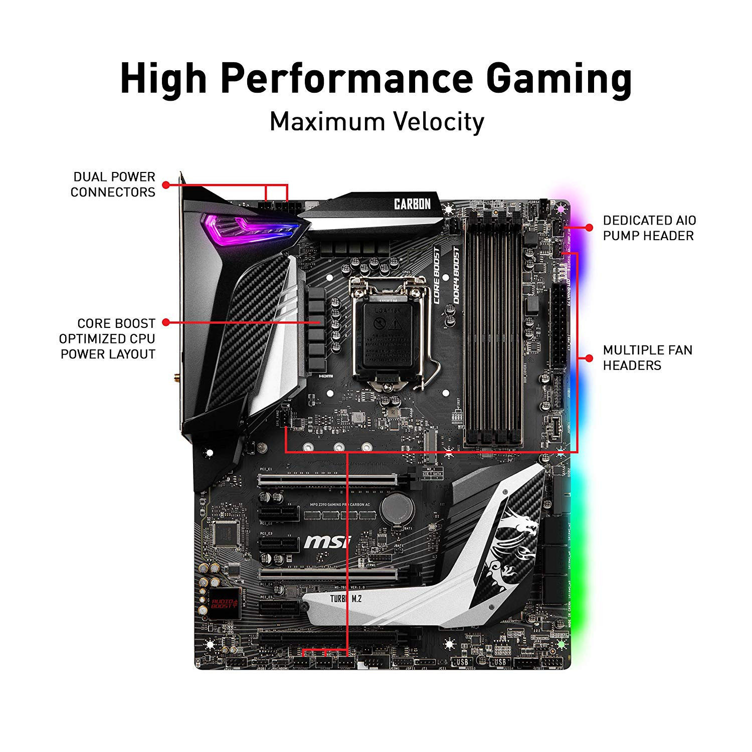 Msi Mpg Z390 Gaming Pro Carbon Ac Manual MSI Z390-GAMING-PRO-CARBON AC MPG Z390 / DDR4 / S-ATA 600 / ATX