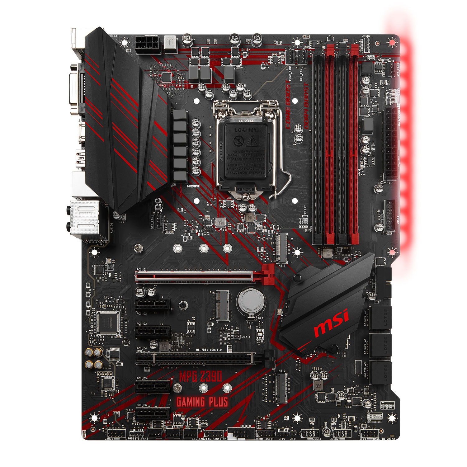 MSI MPGZ390GAMINGPLUS 1151 DDR4 ATX Motherboard Falcon Computers