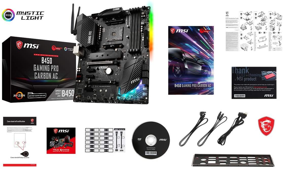 MSI B450GAMINGPROCARBONAC B450 GAMING PRO CARBON AC (Socket AM4