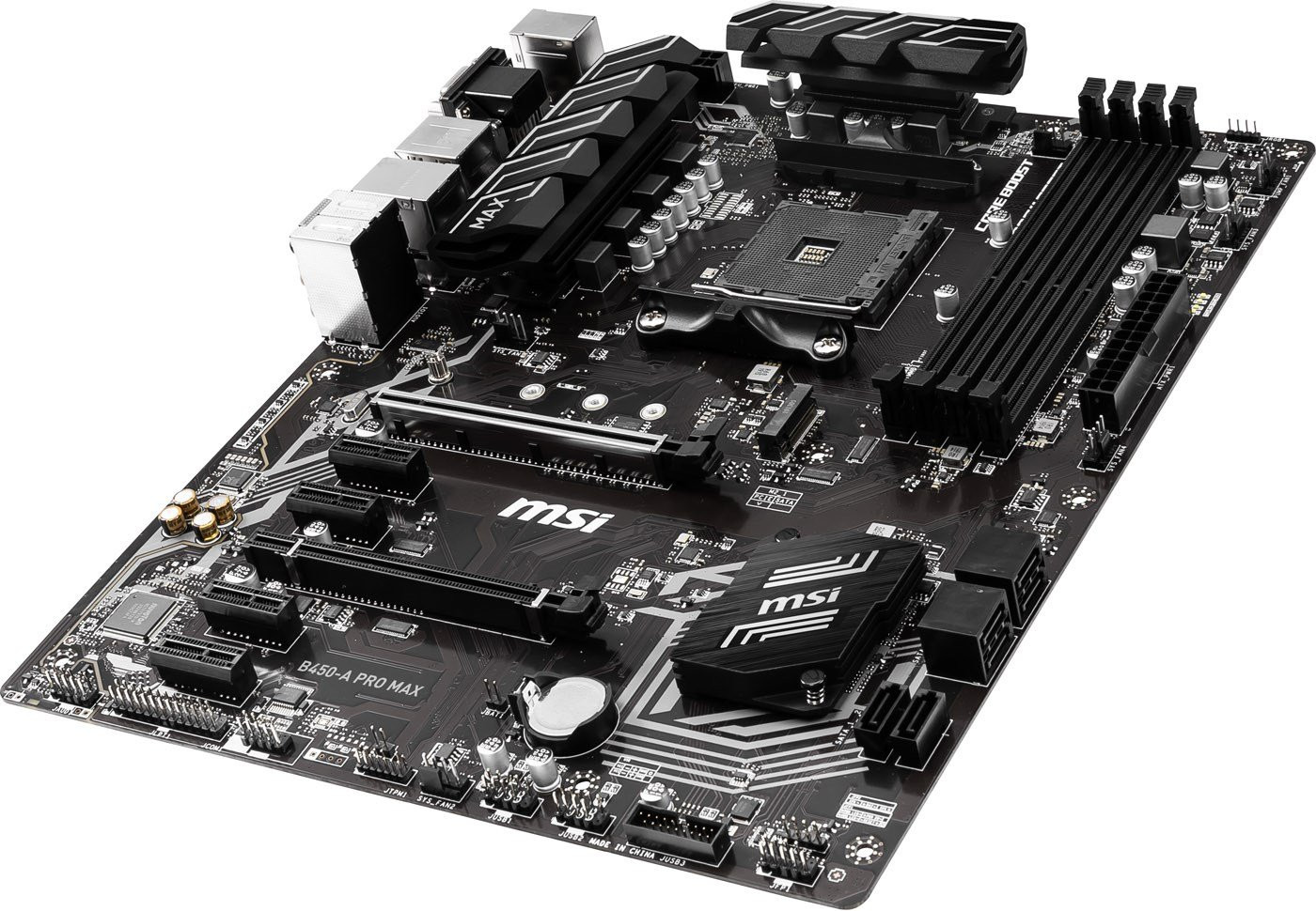 MSI B450-A PRO MAX Socket AM4 Ryzen DDR4 ATX Motherboard | Falcon Computers