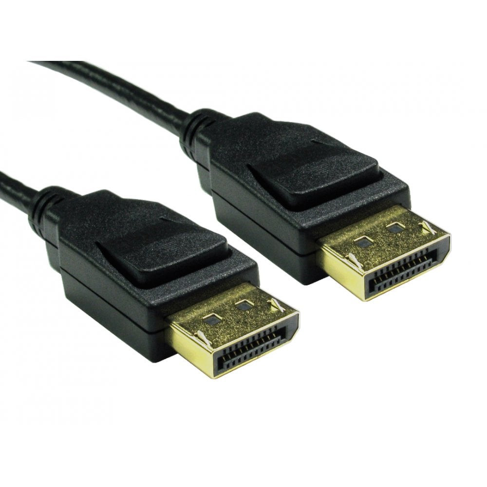 Generic DisplayPort Cable with Locking 20 Pin Connector 21.6 Gbit/s