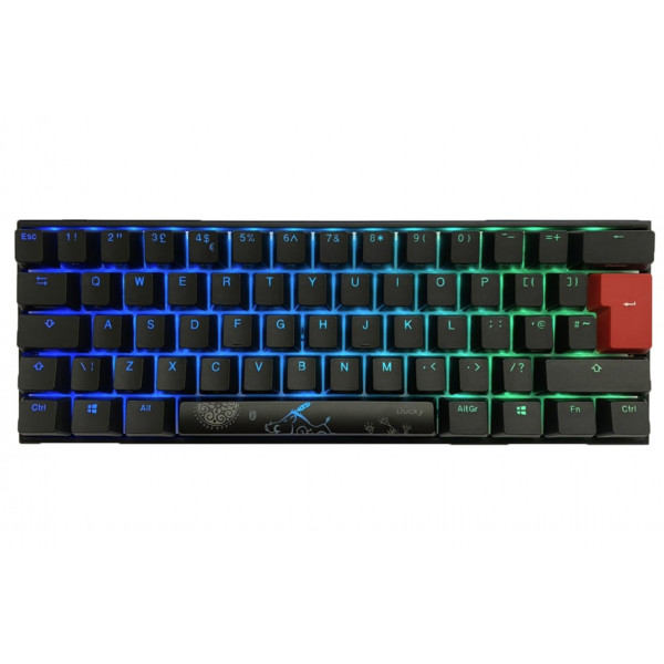 Ducky One2 Mini 60 Rgb Usb Mechanical Gaming Keyboard Speed Silver Cherry Mx Switch Uk Layout Falcon Computers