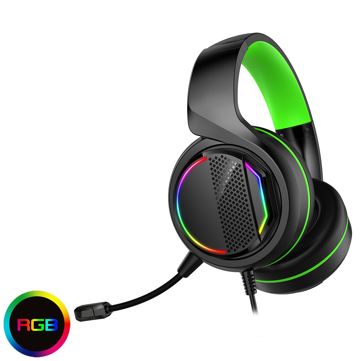 Gamemax Razor Rgb Gaming Headset And Mic With 5 1 Surround Sound 3 5mm Jack Usb For Rgb Lights Falcon Computers