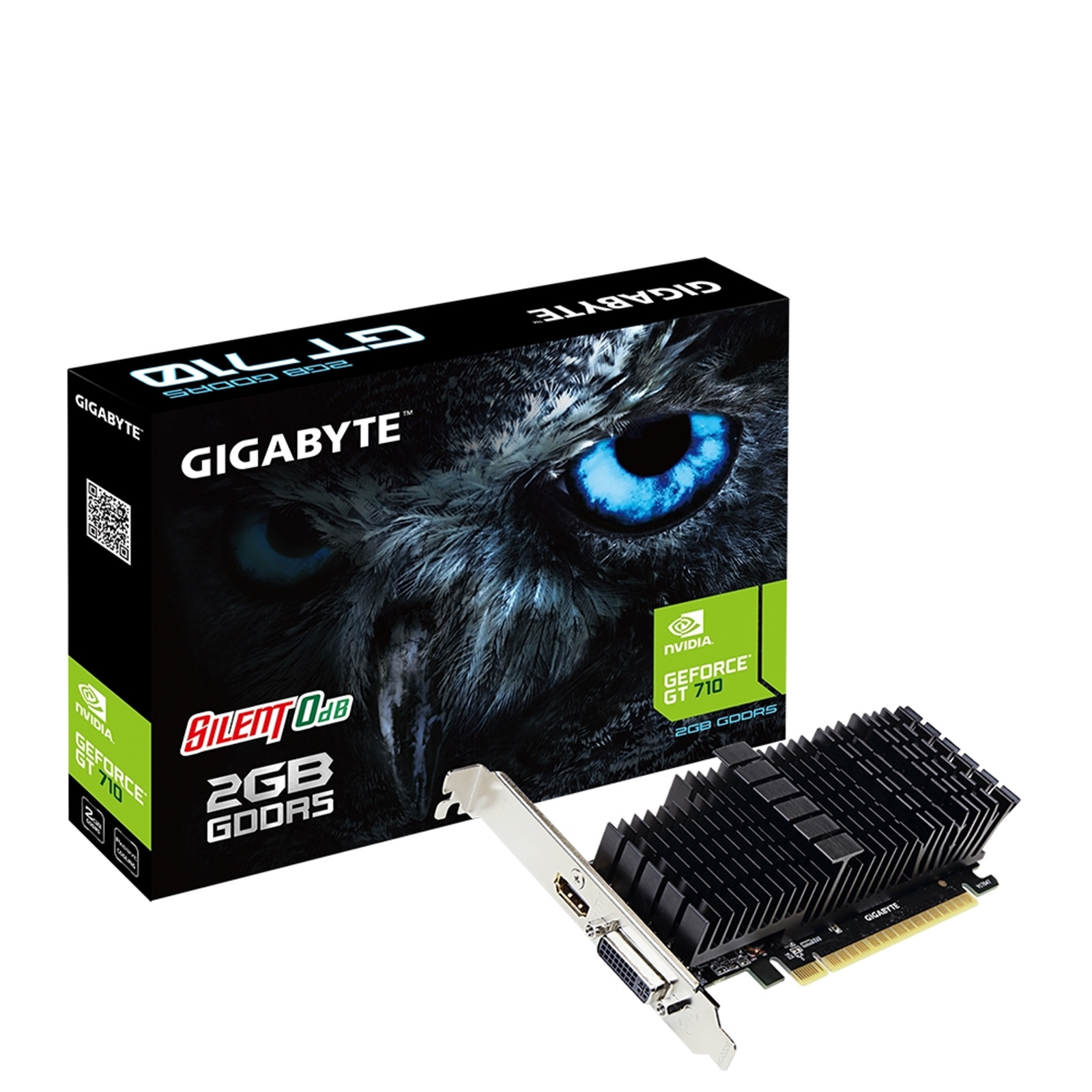 Gigabyte 2GB GDDR3 GeForce® GT 710 PCI Express - Low Profile Silent ...