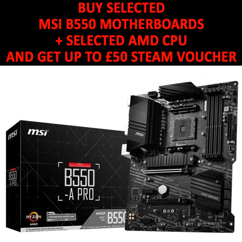 MSI (B550-A PRO) MAG B550-A PRO AMD Socket AM4 ATX ...