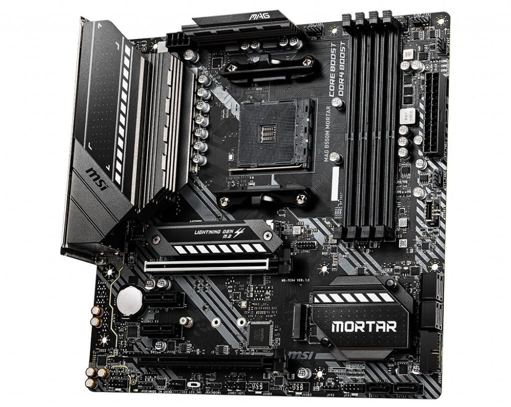 MSI MAG B550 MORTAR D4 AMD Socket AM4 Micro ATX ...