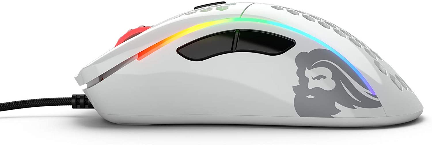 Glorious Model D USB RGB Gaming Mouse Matte White