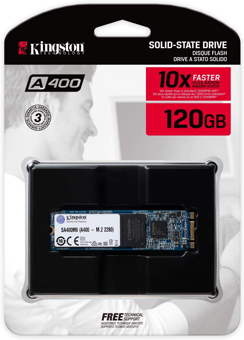 Kingston 120GB A400 SSD Internal Solid State Drive M.2 2280