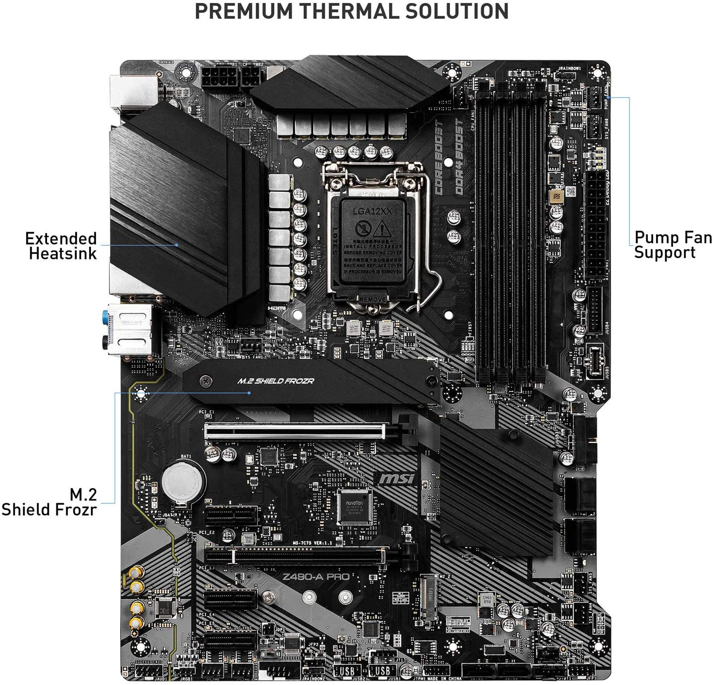 MSI Z490A (SOCKET LGA 1200) DDR4 ATX MOTHERBOARD