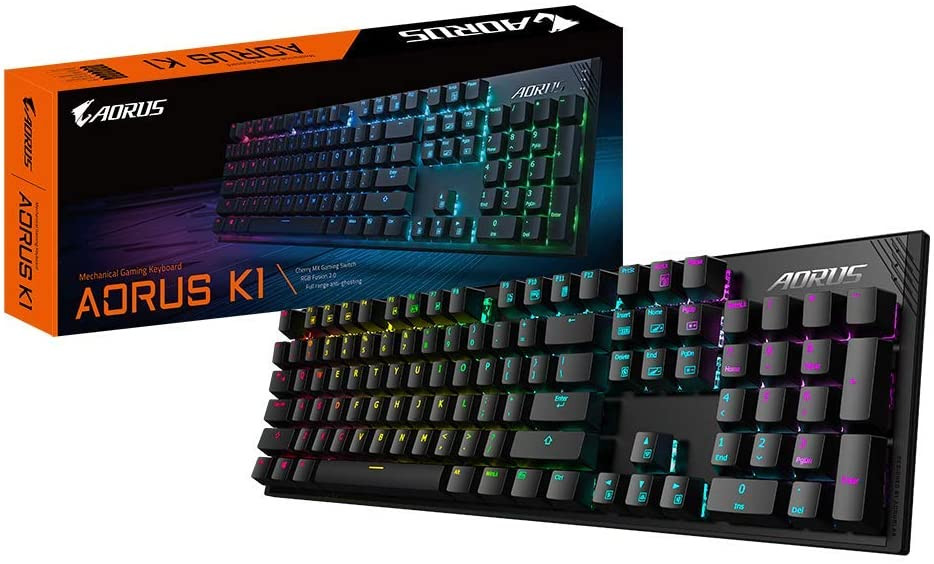 Gigabyte AORUS K1 Gaming Keyboard with Cherry RED MX Mechanical Gaming
