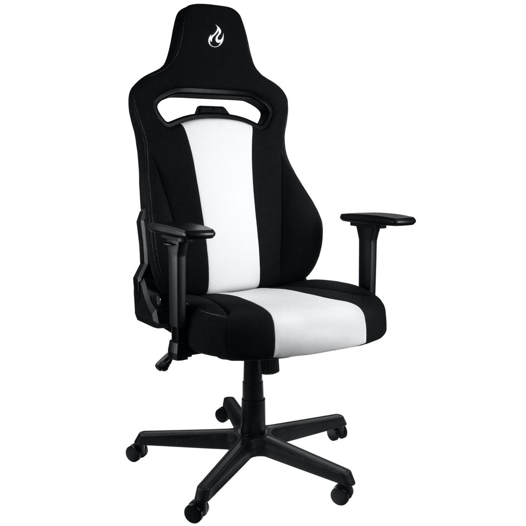 Nitro Concepts E250 Gaming Chair Black / White Cloth