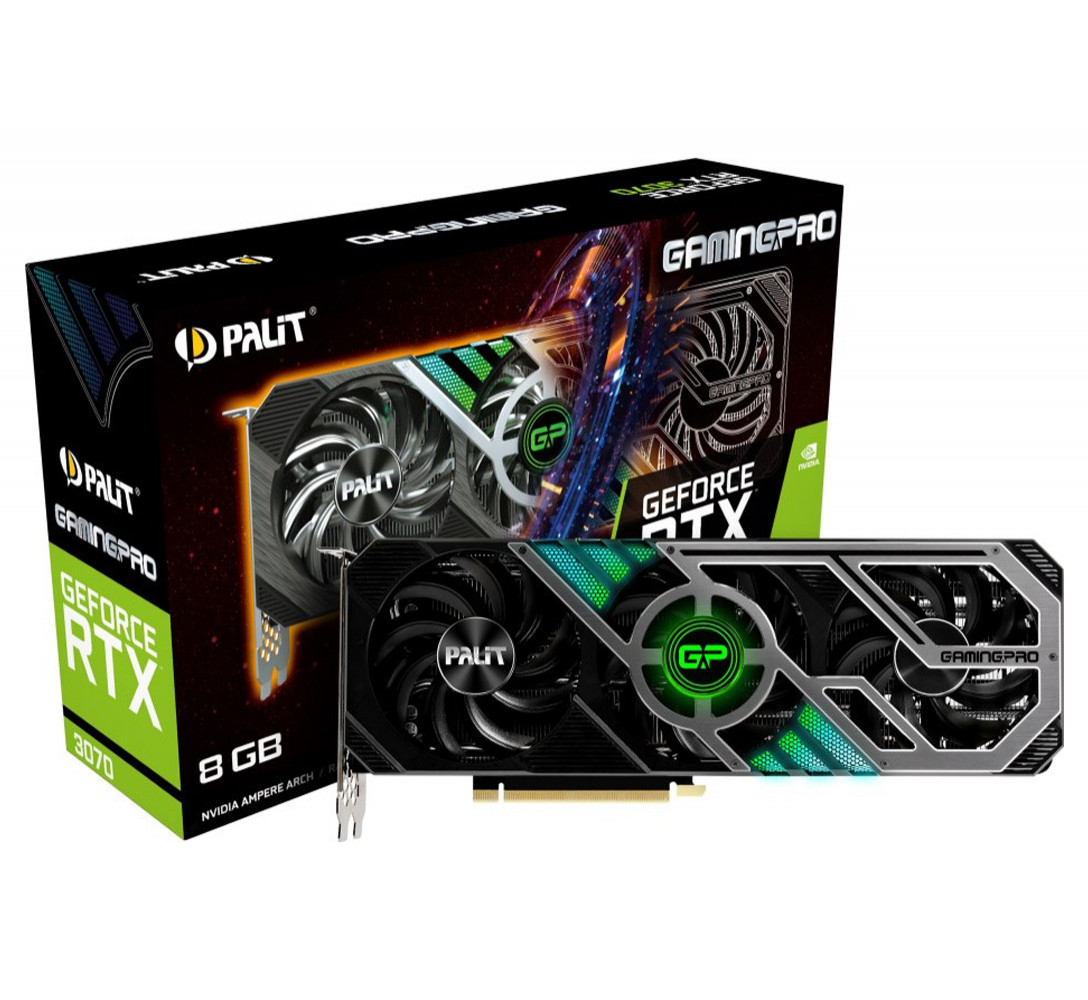 Palit NVIDIA GeForce RTX 3070 8GB GamingPro Ampere Graphics Card ...