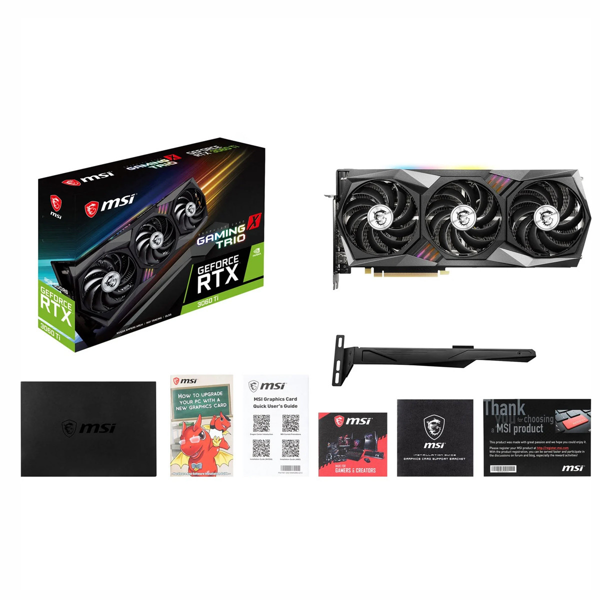 MSI Geforce RTX 3060 Ti Gaming X TRIO 8GB GDDR6x PCI ...
