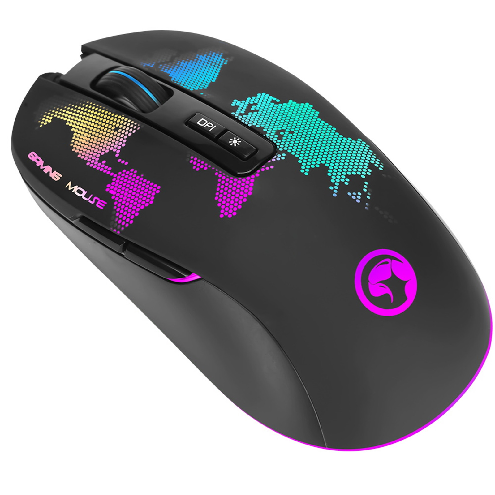 MARVO USB RGB LED Black Programmable Gaming Mouse | Falcon Computers