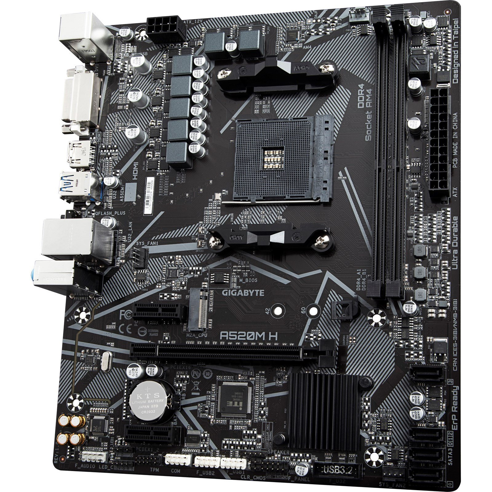 Gigabyte AMD A520 (Socket AM4) RYZEN DDR4 Micro ATX Motherboard