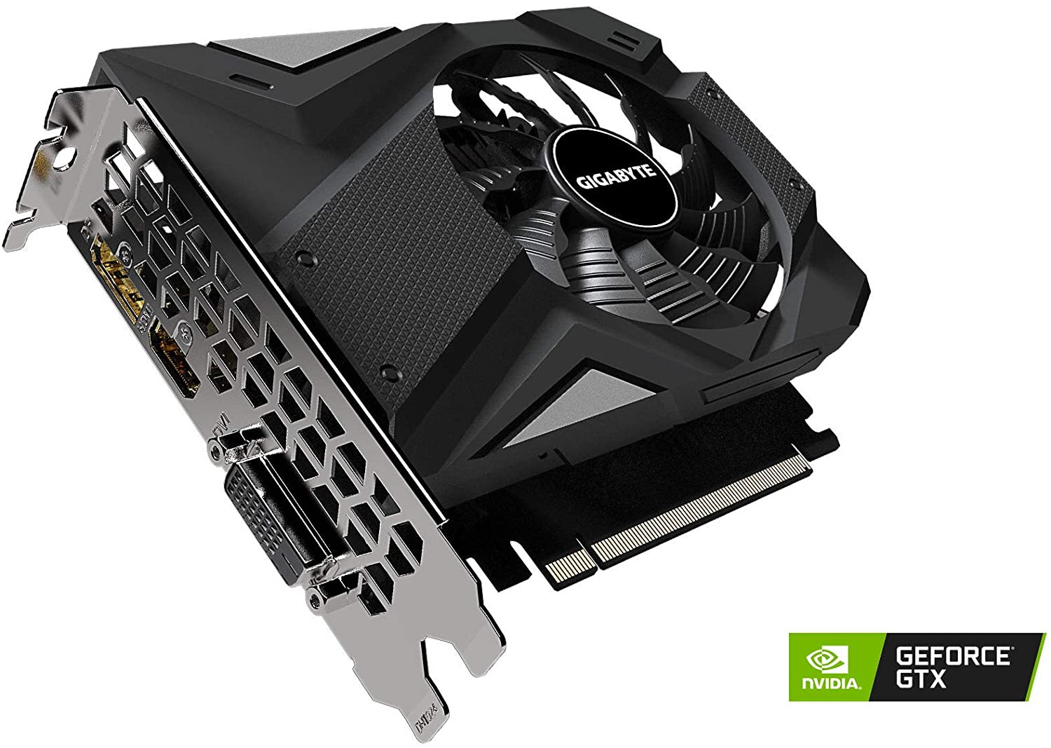 Gigabyte GV-N1656OC-4GD GTX 1650 D6 OC 4G Graphics Card, 170mm Compact ...