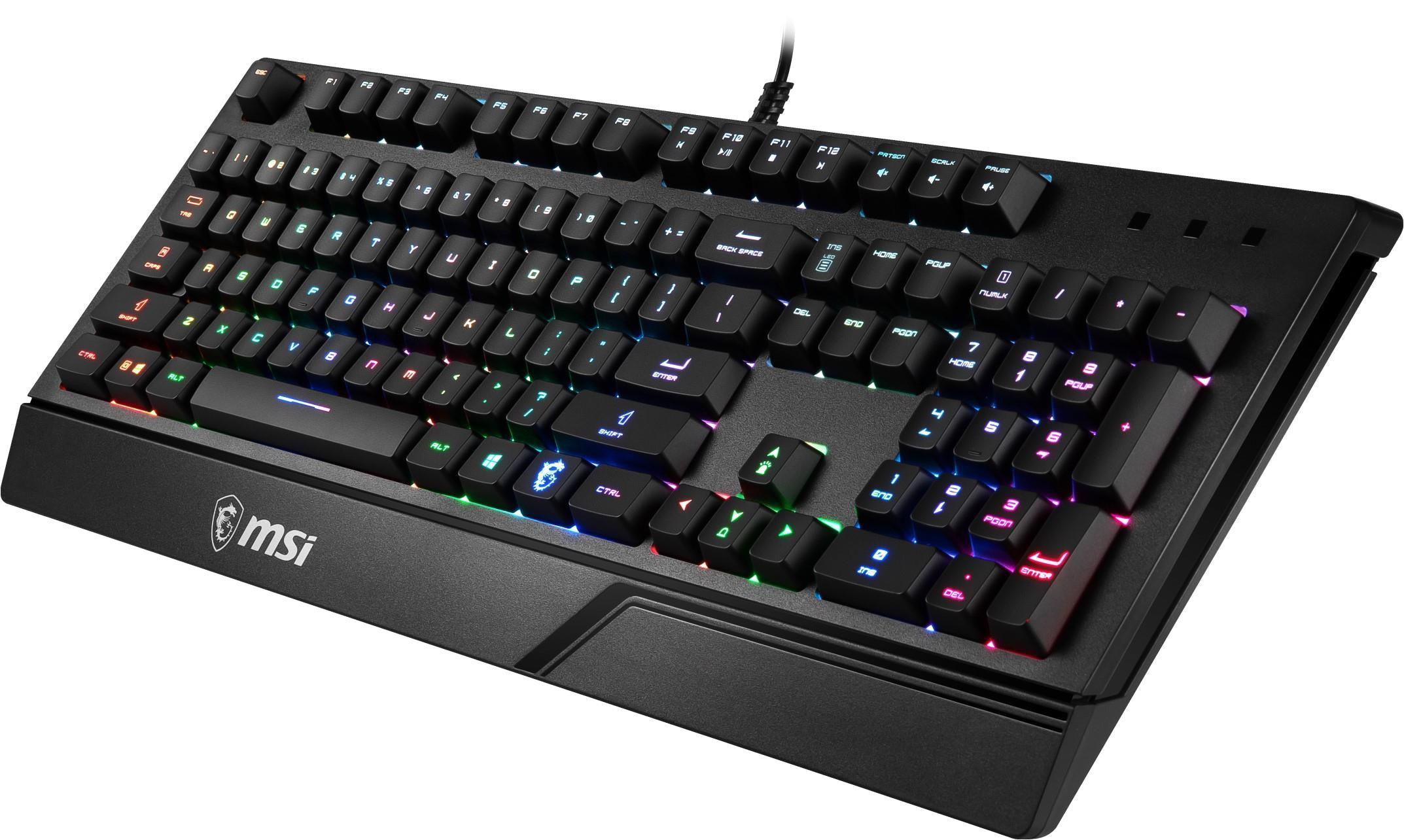 MSI Vigor GK20 Membrane RGB Gaming Keyboard Falcon Computers