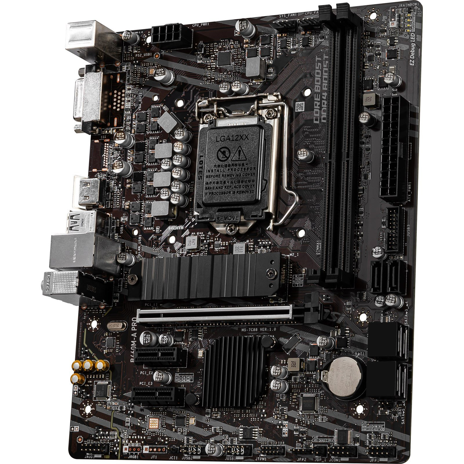 MSI Intel B460M A PRO Intel Socket 1200 Micro ATX Motherboard Falcon Computers