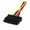 Pluscom Internal Power Cable Molex Male - 2x SATA 15-Pin Female 0.15 m Image