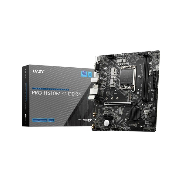 MSI PRO H610M-G DDR4 Socket 1700 Motherboard 12th / 13th  Gen  Motherboard