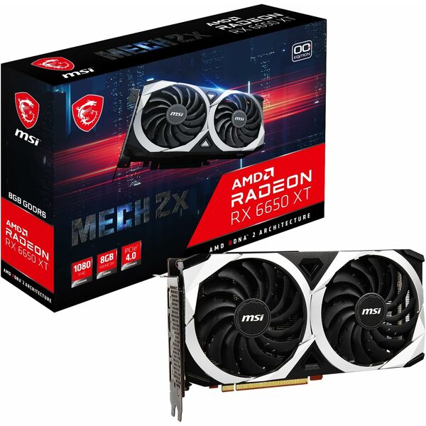 MSI Radeon RX 6650 MECH 2X 8G OC - Dual Fan
