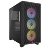 Corsair 3000D Black RGB Airflow Gaming Case w/ Glass Window, ATX, 3x AR120 RGB Fans, GPU Cooling, 3-Slot GPU Support, High-Airflow Front Image